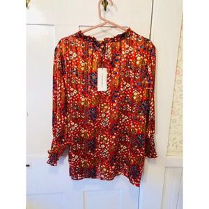 Carolina Belle Red Blouse XL